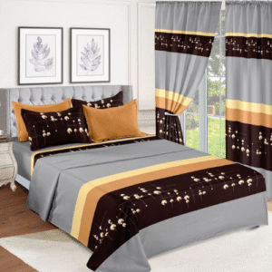 Beige & Brown Bedding Set