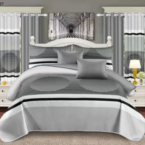 Grey & White Bedding Set