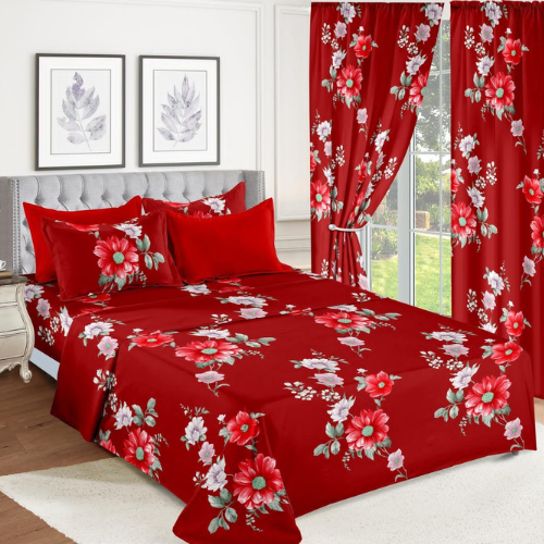 Red Rose Bedding Set