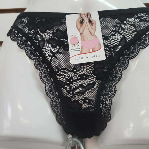 Black cotton net Panty