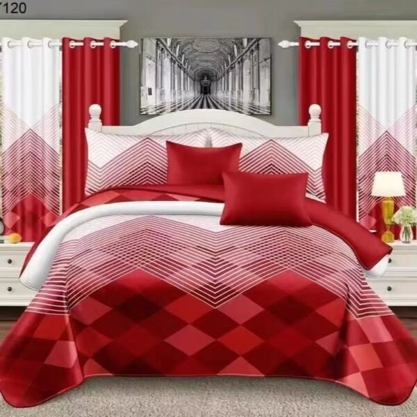 Red & White Bedding Set