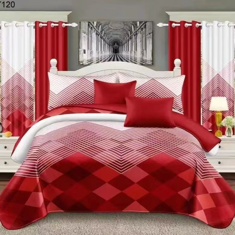 Red & White Bedding Set