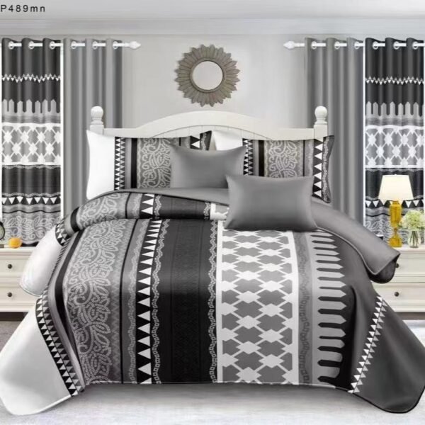Gray & Black Bedding Set