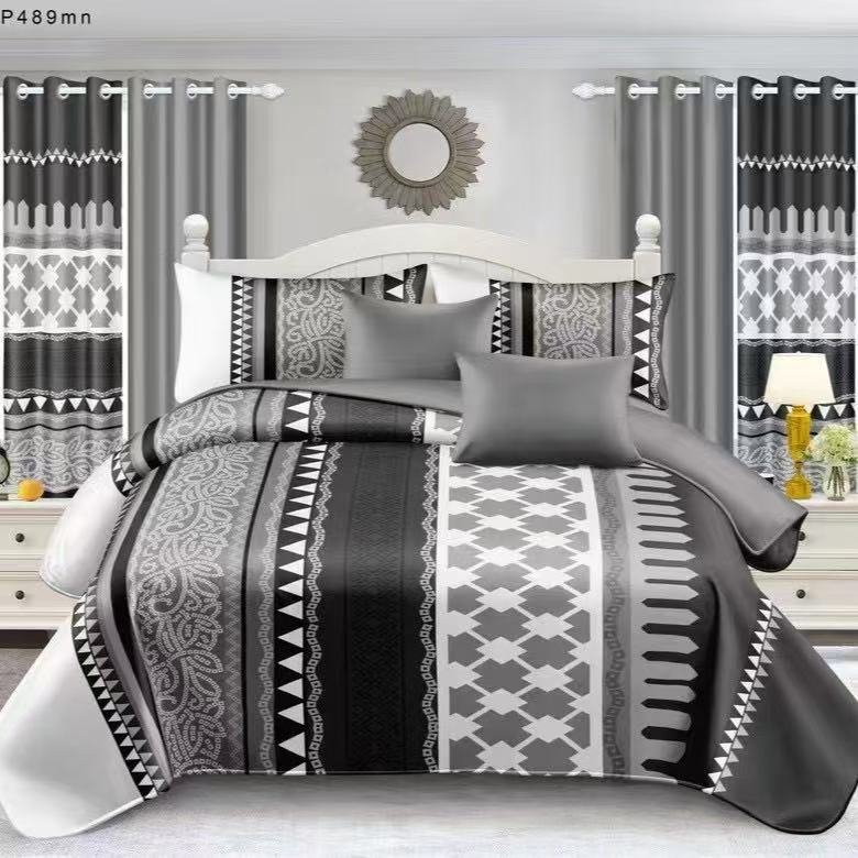 Gray & Black Bedding Set