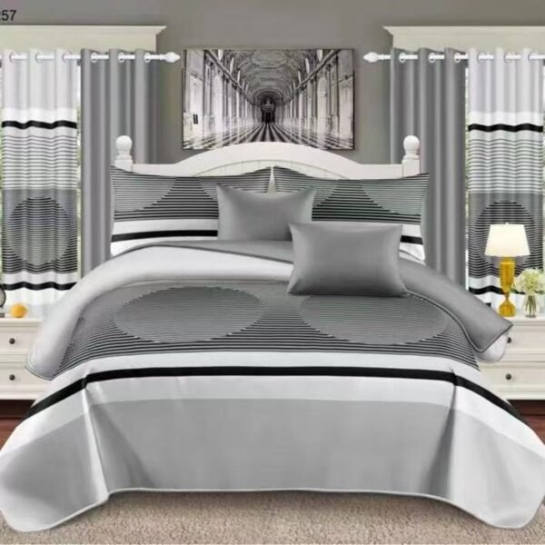 White & Gray Bedding Set